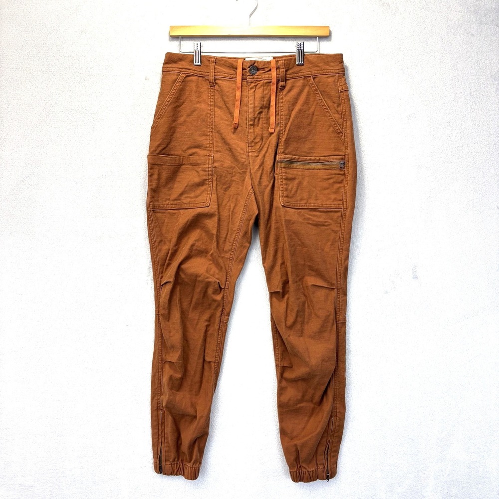 REI Cooperative Twill Jogger Pants Womens Size 10 Brown Stretch Pockets Co-op
